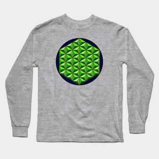 Green Triangles 2 Long Sleeve T-Shirt